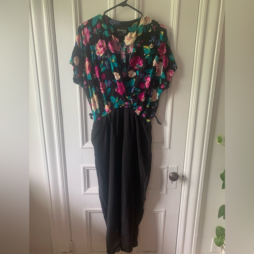 Vintage Floral Jumpsuit